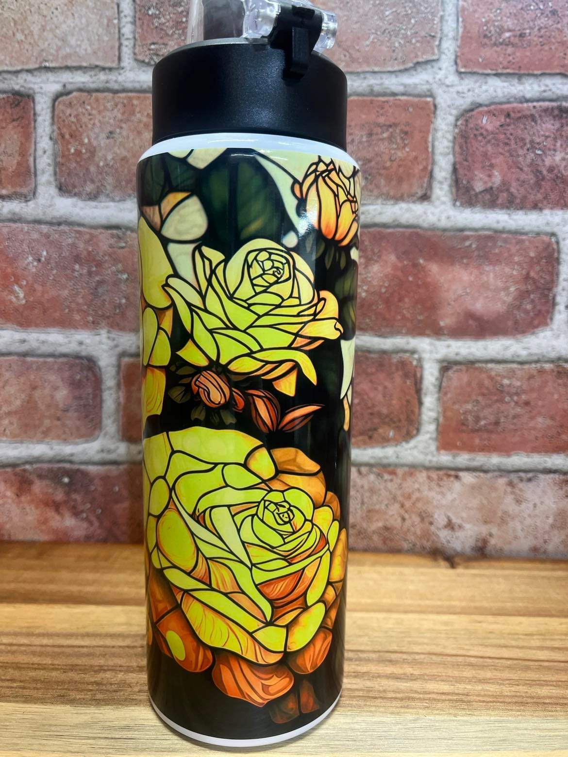 26 oz Stained Glass Rose