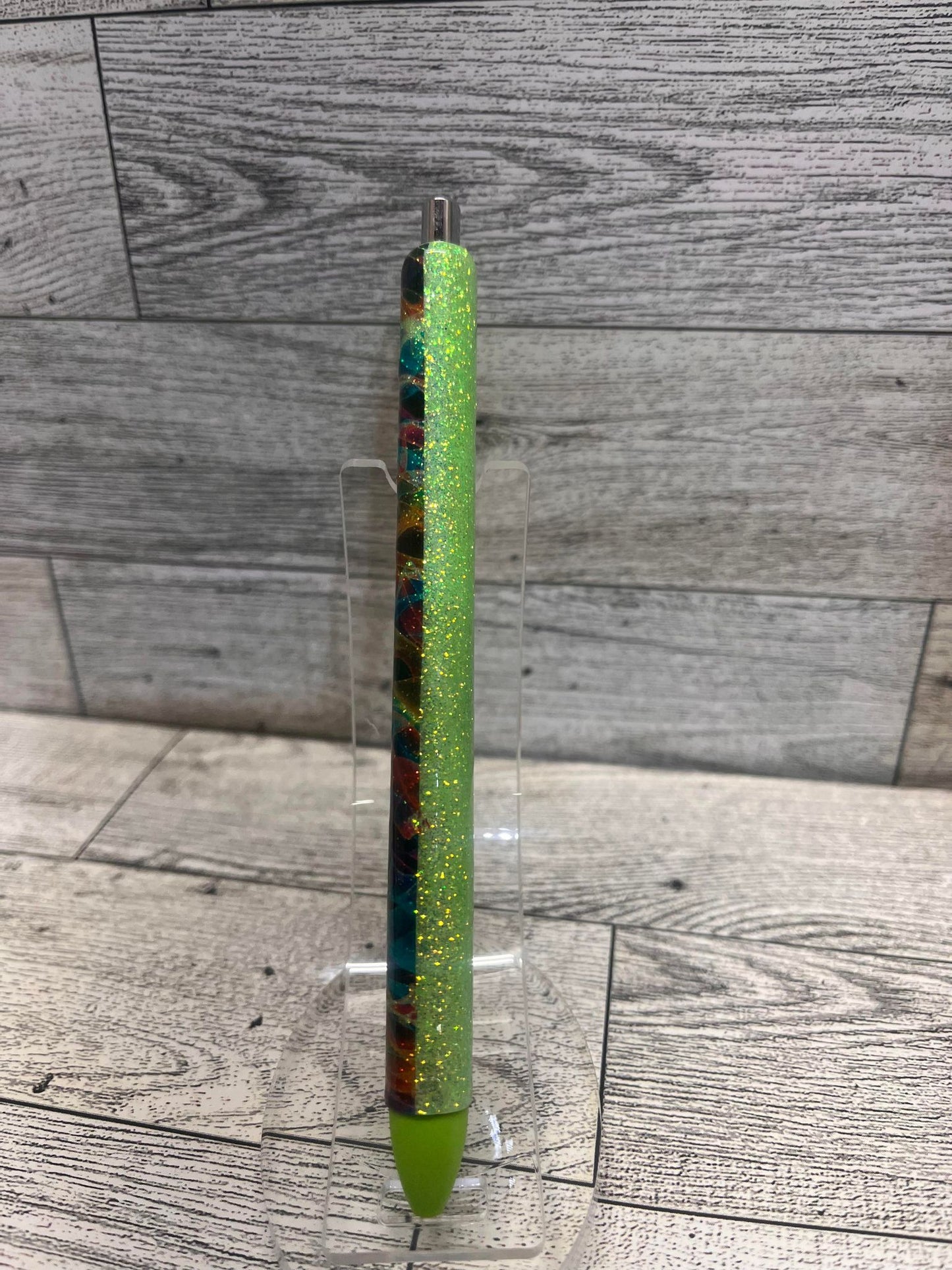 Pen -Green Swirl